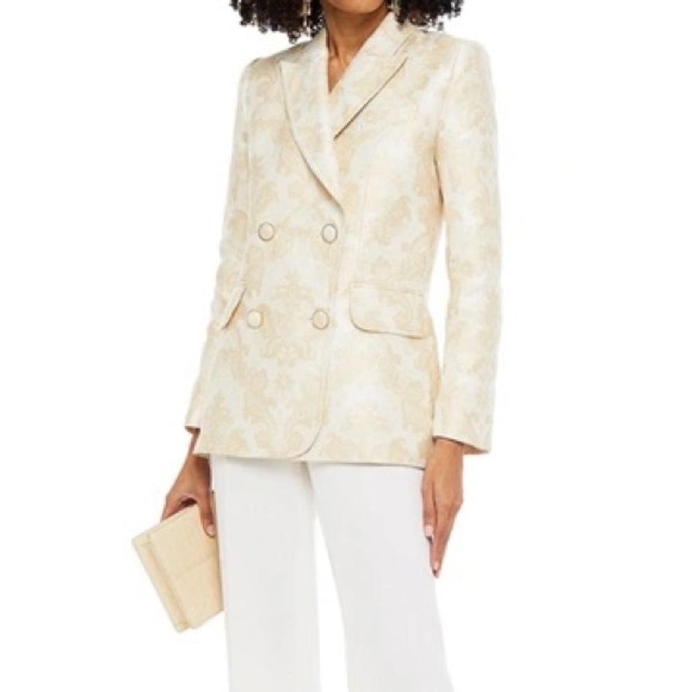 Zimmermann - Charm Double-Breasted Crepe Blazer
